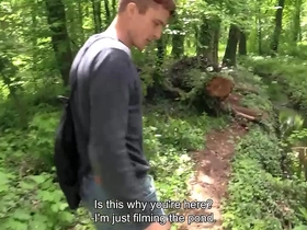 He is supposed to meet his friend in the park but he is late, he decides to get his ass fucked while waiting - bigstr