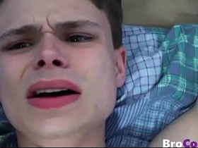 Fucked up stepbrothers romancing before fleeing