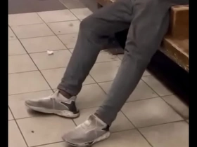 Homeless at subway
